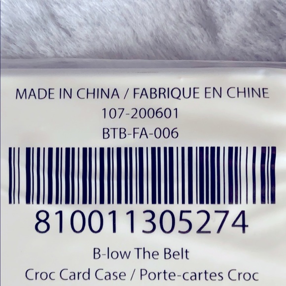 B-Low the belt Croc Card Case - Picture 3 of 3